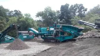 Powerscreen Metrotrak Maxtrak 100 Chieftain 1400 Honduras material de rio