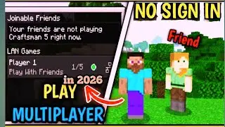 How to play multiplayer in crafting and building without signing in 🔥