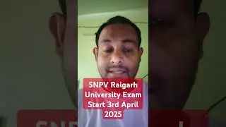 snpv Raigarh Main exam time table