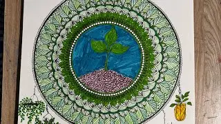 Free hand Mandala Art on World Environment Day | Plant Tree, Live free | &lsquo;A&rsquo;ofACE | Art video | 👩🏻&zwj;🎨