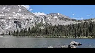 First peek at McCabe Lake in Yosemite Wilderness