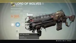 Destiny: Completing Elder Cipher Exotic Bounty - The Lord of Wolves [Exp 2, House of Wolves]