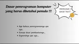 Bahasa Pemrograman - Untuk Pemula (Materi kuliah)