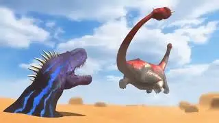 Shunosaurus VS Acrocanthosaurus #Pong1977 #Vmstudios