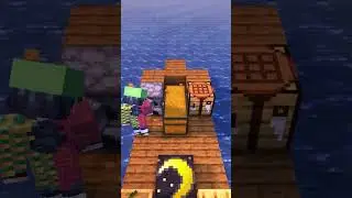 Minecraft Starter Boat House🏠 #shorts