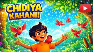 पर्यावरण बचाओ 🌍 | Kids Cartoon Moral Story in Hindi | Save Trees Save Birds