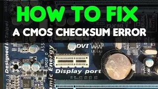 How to FIX | CMOS Checksum Error | Tutorial | PC Repair