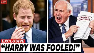 Prince Harry IN TEARS After Tom Bower EXPOSES Meghan's DIRTY Divorce Contract On LIVE