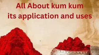 Kumkum/ Sindoor benefits/ Kumkum usage and it's significance