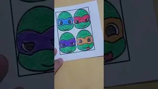 Teenage Mutant Ninja Turtle #colouring #tmnt #superheroes
