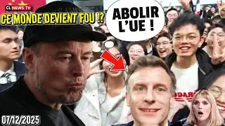Elon Musk wants to abolish the EU! While Manu is taking selfies in China!!