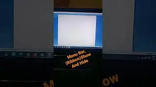 Menu Bar (Ribbon)Show & Hide #word #computer #pc  #laptop #office #work #software #msword #msoffice