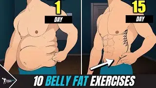 10 Follow Along Belly Fat Exercises - DO IT EVERY DAY