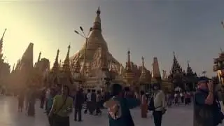 Shwedagon Pagoda  Yangon Binaural Walkthrough 4K