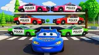 The Police Car Squad mission to save the world begins! Police car team successfully solve the crime?