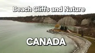 Winter Drone View of Toronto Bluffs | Cliffs & Marina , Enjoy the Music #viralvideo