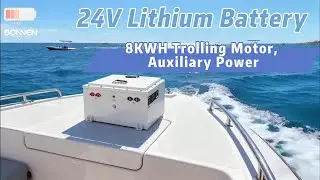 24 Volt Lithium Marine Battery For Trolling Motor #boatlife  #marinebattery #trollingfishing