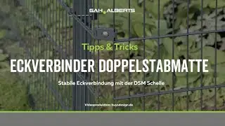 GAH-Alberts:  Eckverbindung einer Doppelstabmatte mit DSM Schelle