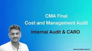CARO & Internal Audit | CMA Final Cost Audit Classes | Cost and Management Audit
