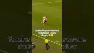 Yamal vs Mbapp&eacute;. One-on-one.The last resort: a pull on Mbapp&eacute;&hellip; #Yamal #Mbappe #Barca #LaLiga