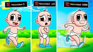 JUGAMOS MINECRAFT PERO LA VELOCIDAD ES ALEATORIA! 😱🏃‍♂️ BEBE NOOB CAMBIA DE VELOCIDAD EN MINECRAFT