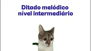 CARA EU DEVO TER DESAPRENDIDO A FAZER DITADO  | Ditado mel&oacute;dico N&Iacute;VEL INTERMEDI&Aacute;RIO