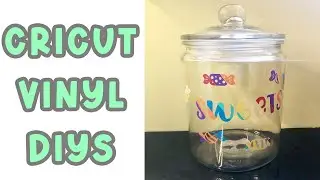 How To Apply Vinyl To A Glass Jar - Easy Cricut Project