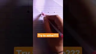 Connect all the dots in four straight lines! Only a genius can do it!&nbsp;#math&nbsp;#tutor&nbsp;#youtube&nbsp;#genius