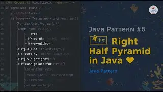 🪄 Pattern Printing in Java – Inverted Right Half Pyramid | Easy Java Program