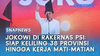 Jokowi di Rakernas PSI: Siap Keliling 38 Provinsi hingga Kerja Mati-matian