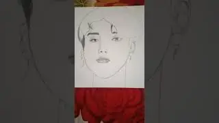 jimin Dye jimin drawing sktech art || litly shading @ Mr ishan art and craft