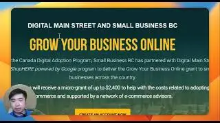 Apply for BC CDAP How To Creating an account and fill out business information survey