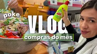 Compras do mês + orçamento estourado 😅 | Poke & Dia dos Pais 💙 - VLOG