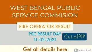 PSC RESULT || RESULT OF FIRE OPERATOR IN WEST BENGAL SERVICES || RECOMMENDATION LIST WB FO