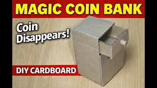 DIY Magic Coin Bank 😲 Coin Disappears!