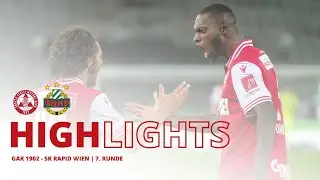 HIGHLIGHTS | GAK 1902 - SK Rapid Wien | 7. Runde ADMIRAL Bundesliga