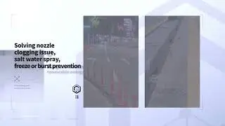 Clean Road system, Cooling road system, Smart City Environment , Water Road , road water spray