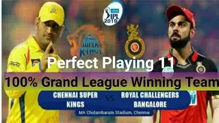 CSK Vs RCB T20 IPL Confirmed Playing 11 Team ! 100% Winning GL Team ! IPL-2019 Ist Match RCB Vs CSK