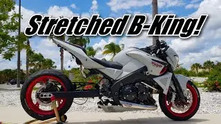 Finally Stretched my Suzuki B-King! More Custom Mods...