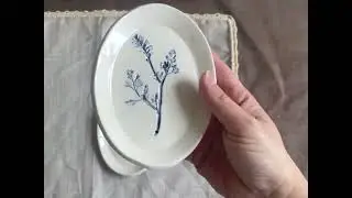 Piattini Ovali con bordo rialzato, Piattini decorativi da portata, aperitivo o dessert in ceramica