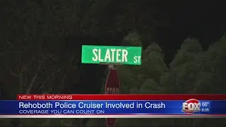 Officer loses control of cruiser, crashes into vehicle