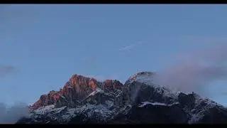 5 Hours of Strong Wind Sounds for Sleep & Relaxation | Mountain Cloud Timelapse 4K
