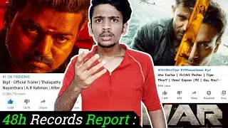 Bigil Trailer Breaked War Life time Record | 48h Bigil Trailer Records Report