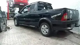 Fiat strada g3 com suspens&atilde;o a ar, primeiro teste