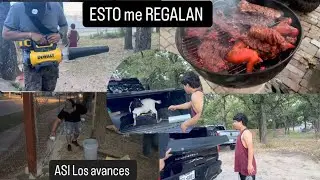 NOS HACEMOS UNA CARNITA ASADA 🥩PREPARAMOS EL CONCRETO 🦺PARA EL PORTON 🚪ocupo ayuda de un experto 👨‍🔧
