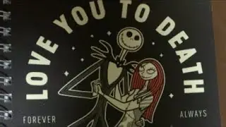 Tim Burton ! Nightmare before Christmas notebook ! Come spam your name 🎄#live #subscribe #like