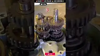 ⚙️ Bike Gearbox Working Explained! 🛠️ #Shorts