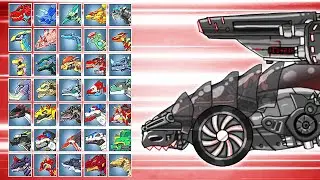 Dino Robot Battle Arena: Terminator T-Rex Car (Assembly + Fights) | Eftsei Gaming