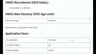 ONGC Recruitment 2025 | ONGC New Vacancy 2025 | Permanent Job | Without GATE | Govt Jobs Jan 2025