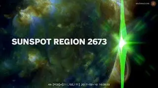 Sunspot region 2673 - X9.3 and X8.2 solar flares!
